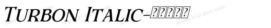 Turbon Italic字体转换